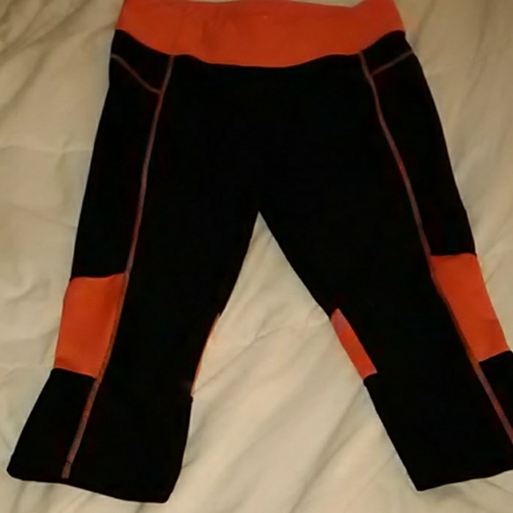 Workout pant black and orange size large - Picture 3 of 4